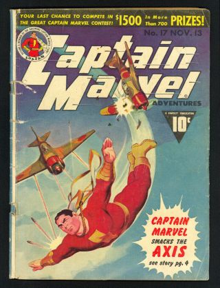 Captain Marvel Adventures 17 - Fawcett (1942) - C.  C.  Beck - Wwii - Golden Age