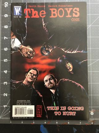 The Boys Issue 1 Garth Ennis 1st Appearance Butcher Wild Storm 1st Print.  Tv