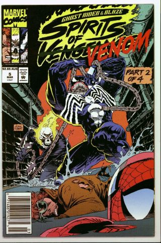Spirit Of Vengeance 5 Midnight Sons Venom Rare Australian Price Variant