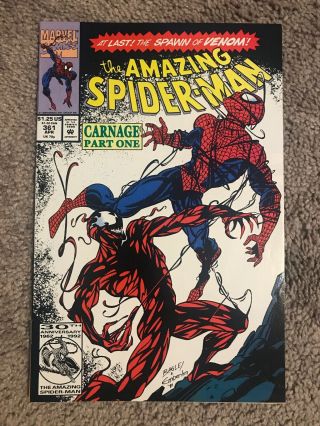 The Spider - Man 361 First Appearance Of Carnage Key First Printing