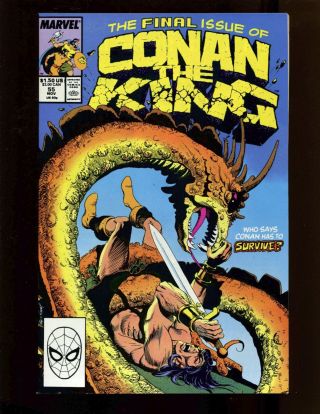 Conan The King 55 Vfnm Kubert Isherwood Death Of Thoth Amon Conn Final Issue
