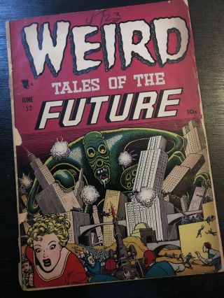 Weird Tales Of The Future Vol.  1 2 Spm Publications,  June 1952 - Wolverton Art