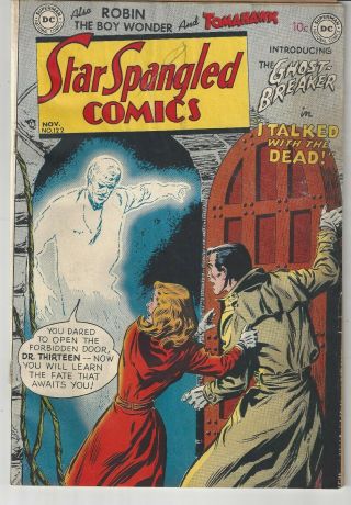 Star Spangled Comics 122 Nov 1951 In G,  /vg - 1st Ghost Breaker,  Robin,  Tomahawk