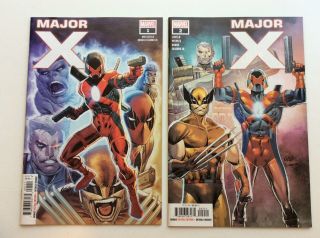 Major X 1 & 2 Comic Books First Appearances (marvel 2019) 1st Prints S/h
