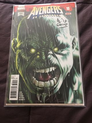 Avengers 684 Nm 1st App Immortal Hulk Signed By Al Ewing Comes With