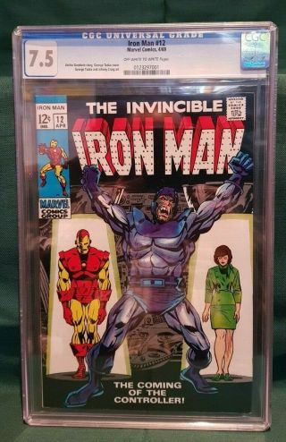 Marvel Comics - The Invincible Iron Man Volume 1 Issue 12 - Cgc 7.  5