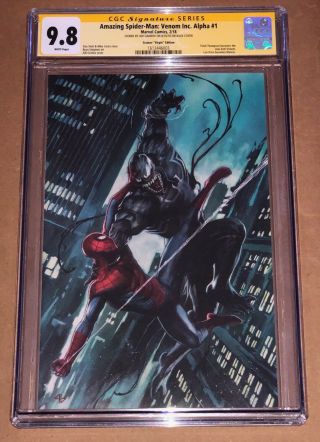 Spider - Man : Venom Inc Alpha 1 Signed By Adi Granov Cgc 9.  8