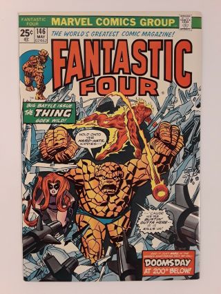 Fantastic Four 146 (vf,  8.  5) 1974 Vs.  Ternak The Abominable Snowman; Ross Andru
