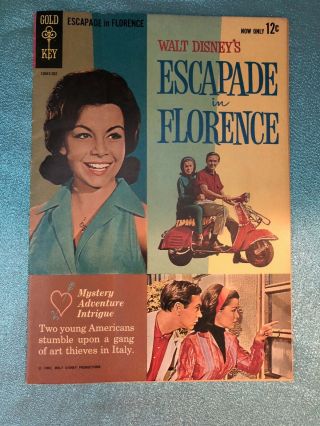 Vtg 1962 Walt Disney Annette Funicello Comic Escapade In Florence Color Gold Key