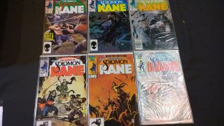 Sword Of Soloman Kane Marvel Comic Book Set 1 - 6