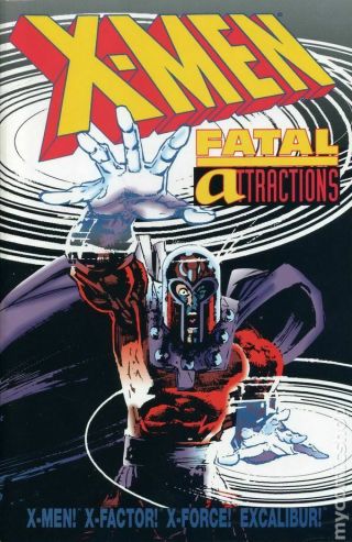 X - Men Fatal Attractions Tpb (marvel) 1st Edition 1 - 1st 1994 Fn Stock Image