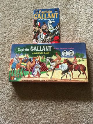 Vintage Captain Gallant Adventure Board Game,  Comic 1955