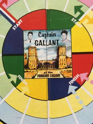 Vintage Captain Gallant Adventure Board Game,  Comic 1955 3