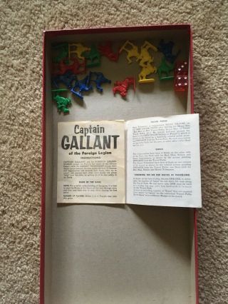 Vintage Captain Gallant Adventure Board Game,  Comic 1955 4
