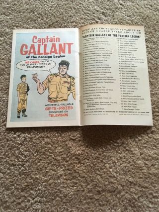 Vintage Captain Gallant Adventure Board Game,  Comic 1955 8