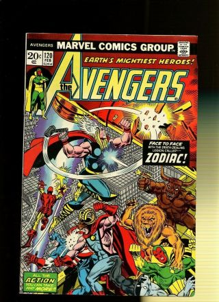 Avengers 120 Vf 7.  5 1 Book Death - Stars Of The Zodiac By Englehart & Brown