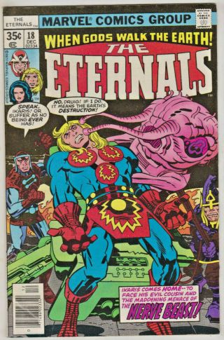 Eternals 18 Fn/vf 1977 Jack Kirby Marvel Bronze Age Comics