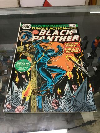 Jungle Action 21 Black Panther Vf (1976) - Black Panther Vs.  Kkk