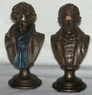 2014 Hartswood Films Bbc Sherlock Holmes & Dr.  Watson Limited Edition Mini Busts