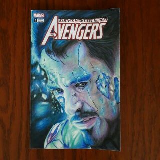 Iron Man Avengers Endgame Sketch Cover Art Blank Variant Tony Stark