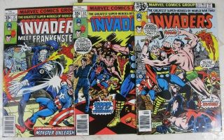 3 Vintage Marvel Comics 1978 The Invaders 31 32 33 35c