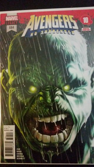 Avengers 684 1st Print 1st Appearance Of Immortal Hulk Nm