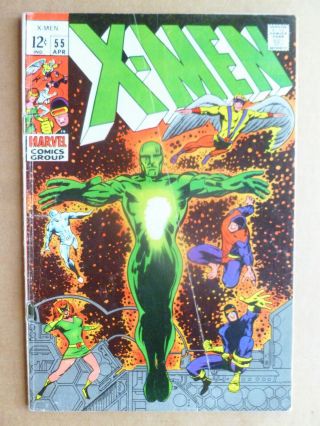 X - Men 55 Story By Roy Thomas W/ Art By Werner Roth/don Heck Graded 3.  5 Vg -