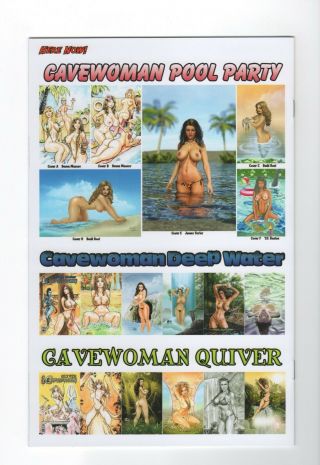 Cavewoman Pool Party 1 Budd Root Special Edition Nude Cover C 1/450 Variant NM 2