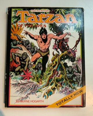 Tarzan Of The Apes : Burne Hogarth 1974 Edgar Rice Burroughs Hardcover