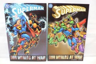 Dc Comics Set Superman Our Worlds At War Sc Tpb Books One 1 & Two 2