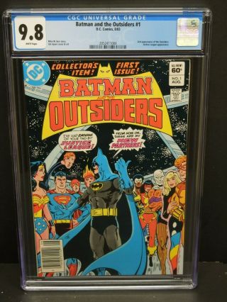 Dc Comics Batman And The Outsiders 1 Cgc 9.  8 Wp 2nd Outsiders Appearance