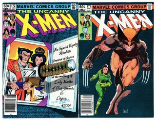 Uncanny X - Men 172 & 173,  Wolverine & Mariko,  Rogue,  Silver Samurai,  Yukio