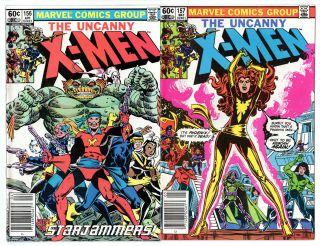 Uncanny X - Men 156 And 157,  Starjammers,  Deathbird,  Brood,  Imperial Guard