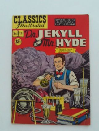 Classics Illustrated 13 - Dr.  Jekyll And Mr.  Hyde - Hrn 87 - Vg