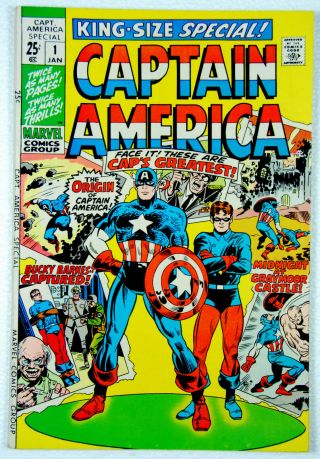 Captain America King - Size Special 1 Jack Kirby (marvel Comics 1970)