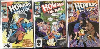 Complete Set Run Howard The Duck The Movie (1986) 1 - 3 Fn - Vf Very Fine Marvel