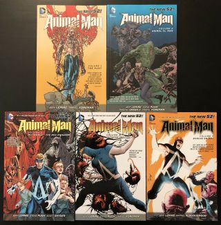 Animal Man (52) Vol 1 - 5 Tpb Dc Jeff Lemire