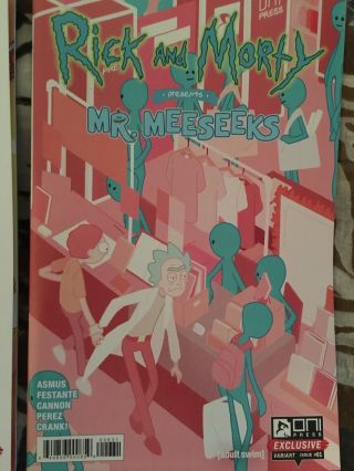RICK AND MORTY - MR MEESEEKS Variant Cover SDCC 2019 EXCLUSIVE Comic Con ONI 3