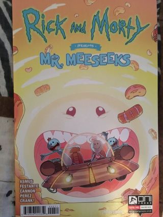 RICK AND MORTY - MR MEESEEKS Variant Cover SDCC 2019 EXCLUSIVE Comic Con ONI 4