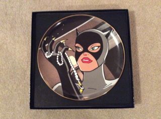 Dc Warner Bros Collectors Plate Batman Animated Catwoman 447 -