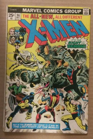 X - Men 96 (marvel 1976) The Night Of The Demon Early Team/claremont 4.  5ish
