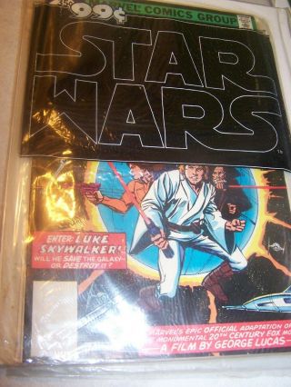 Star Wars Comics 1,  2,  3,  4,  5,  6. ,  Blank Bar Code Two 3 Packs