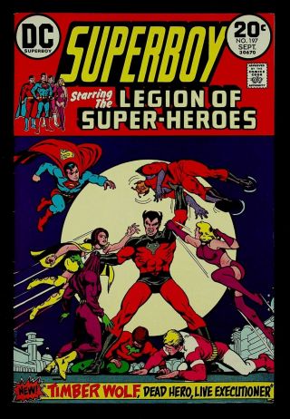 Superboy 197 Vf,  Brown,  Cardy,  Superman,  Legion Of - Heroes Begins