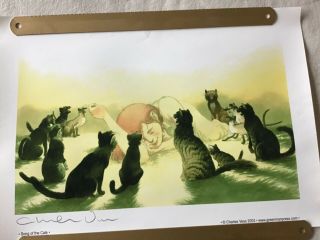 Charles Vess “song Of The Cats” Print,  Signed.  Hard To Find.  11 5/8 X16.  5.  T - 5
