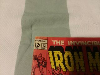 Vintage Marvel The Invincible Iron Man Volume 1 13 (1968) Publ.  May 10 1969 3