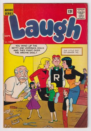 Laugh Comics 150 (1963 Archie) Dan Decarlo Art; Rare; Vf - 7.  5