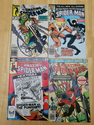 The Spider - Man 298,  161,  Annual 15 And Spectacular Spiderman 116