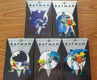 Dc Archive Editions: The Batman Archives,  Vol 1 - 5 Complete,