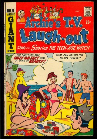 Archie’s T.  V.  Laugh - Out 9 - 10,  12,  14 Sabrina Josie Group (4 Comics) 1971 Vg/fn