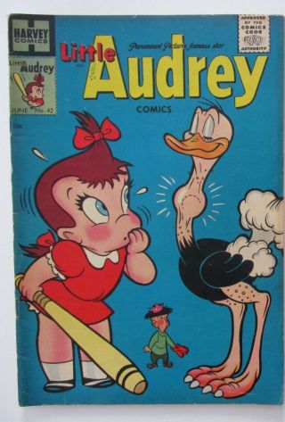 Little Audrey 42 Harvey Comics June 1955 6.  0 Fn Fine Paramount Pictures Htf